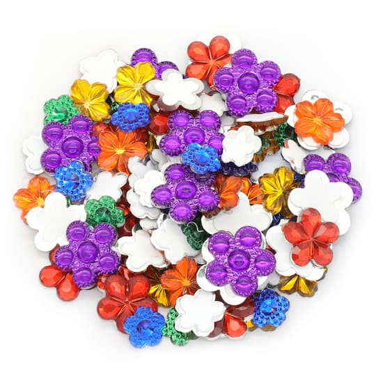12 Packs: 100 ct. (1,200 total) Flower Sticky Gems by Creatology™